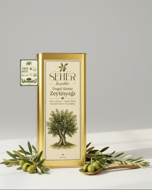 2025_2026 Yemeklik Zeytinyağı Salata & Çiğ Tüketimlik +250 Polifenol 5 LT